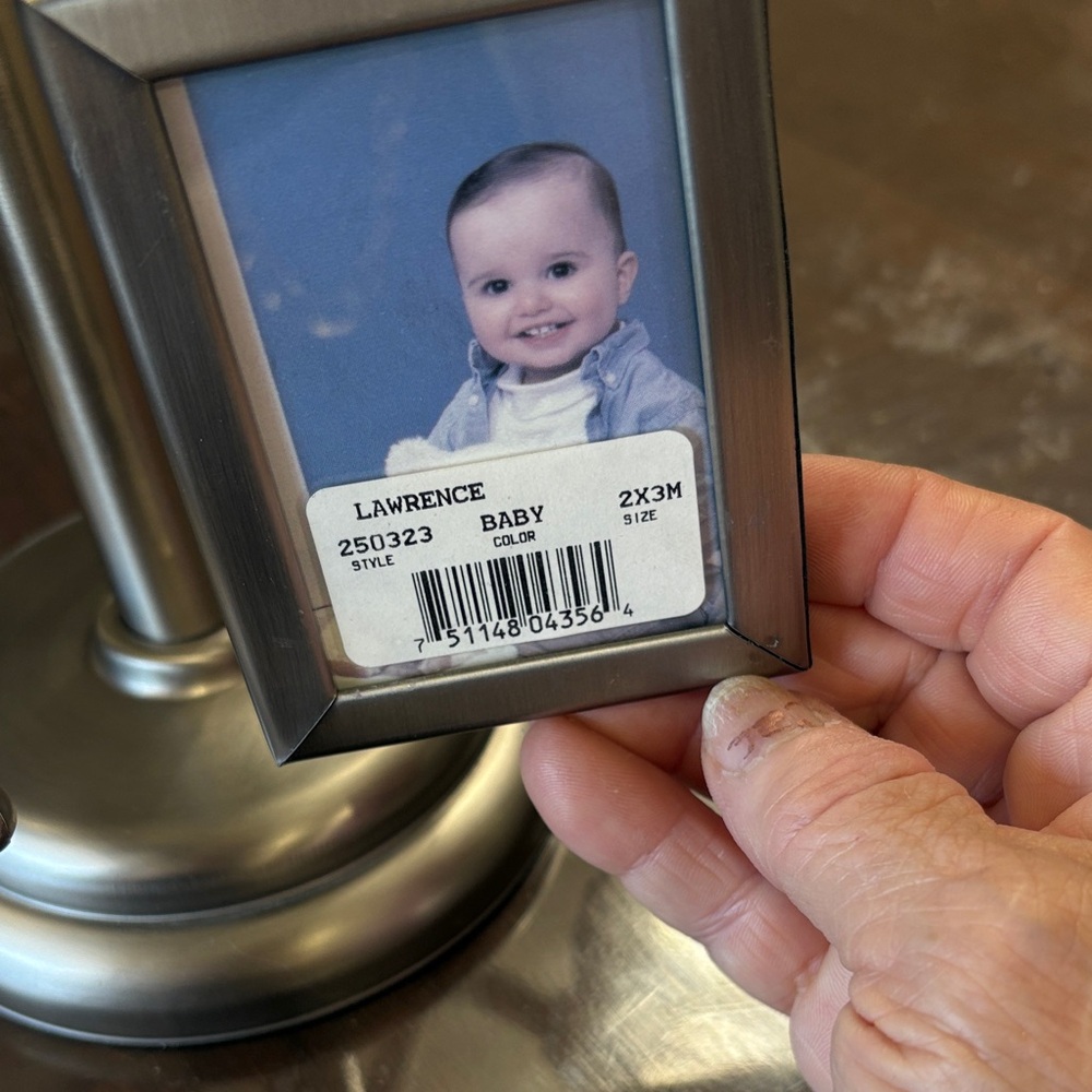 Lawrence Silver Rotating Photo Frame - Picture 5 of 10